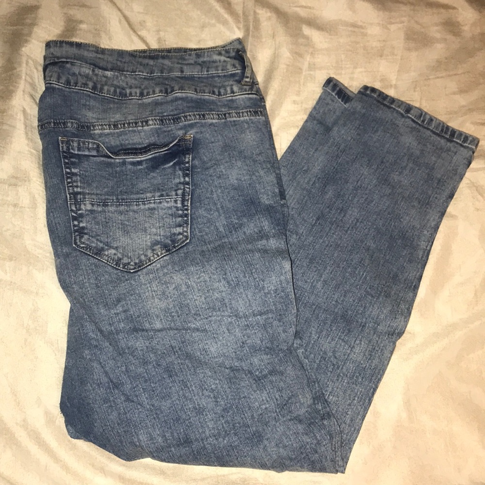 High waisted jeans
